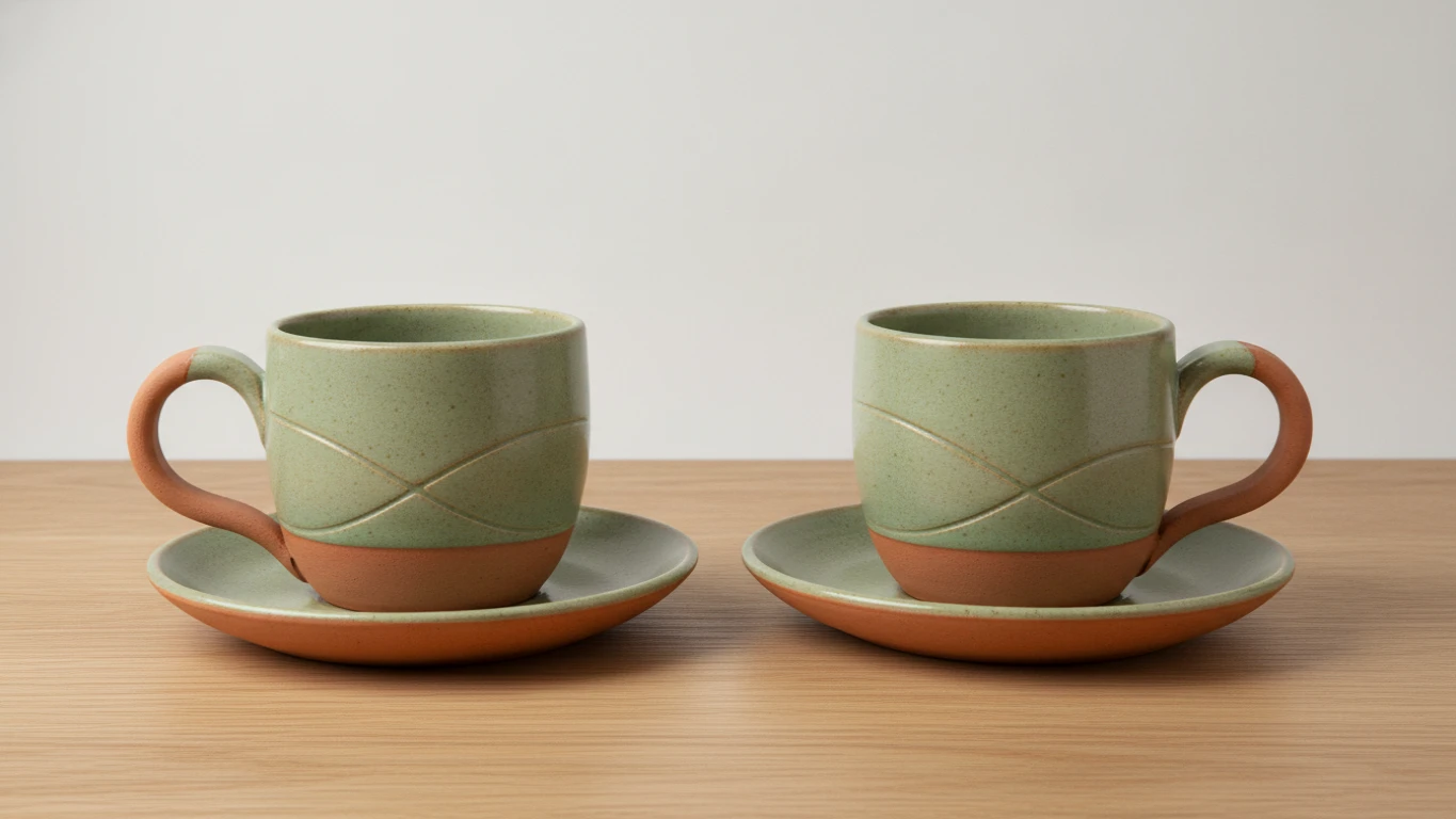 Custom Ceramic Coffee Mug Set