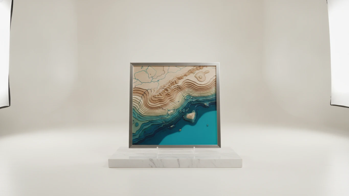 Custom Geographic Map Art