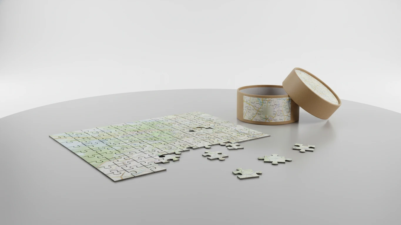 Custom Map Jigsaw Puzzle