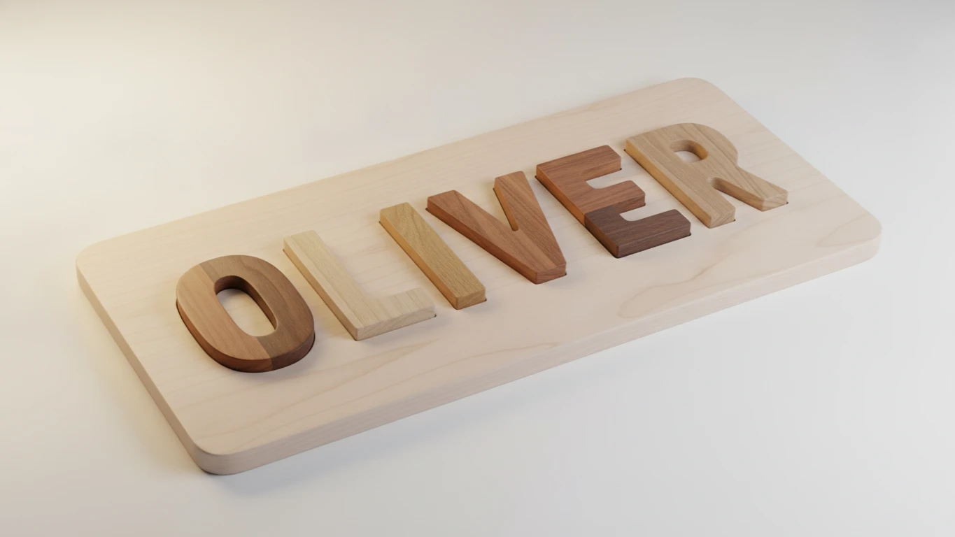 Custom Wood Name Puzzle Board