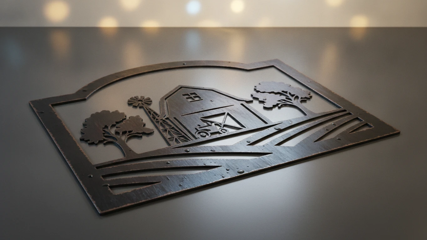 Customized Steel Farmstead Signage