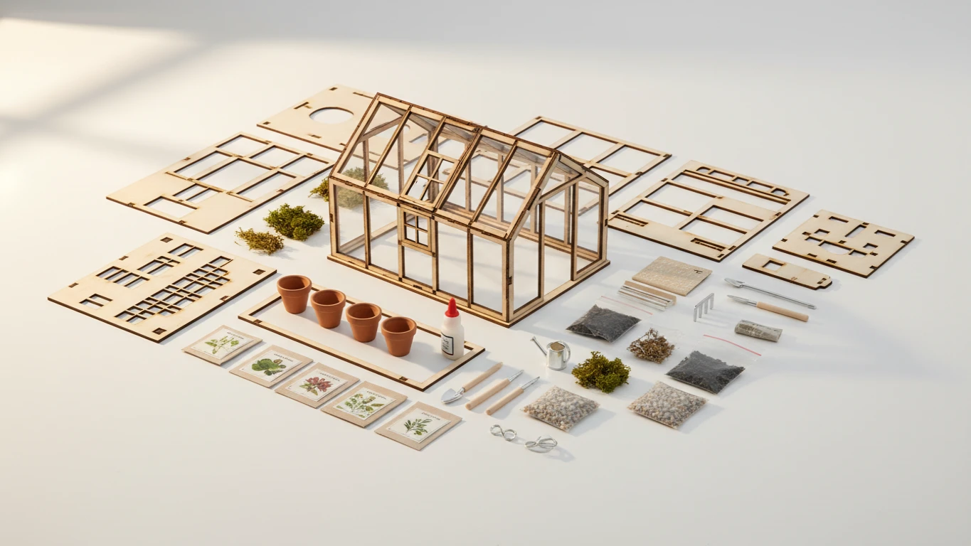 DIY Miniature Greenhouse Kit