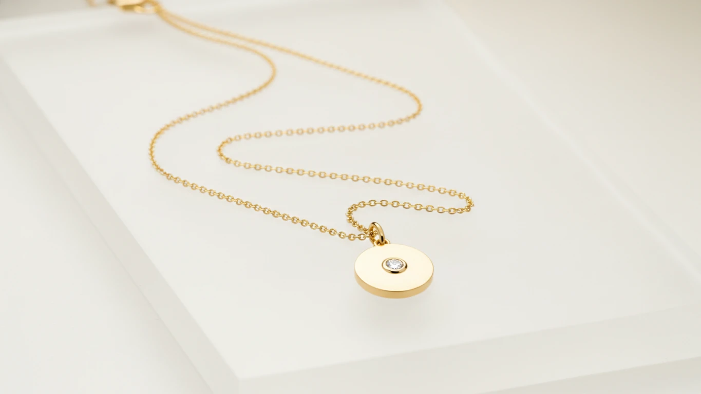 Dainty Gold Pendant Necklace
