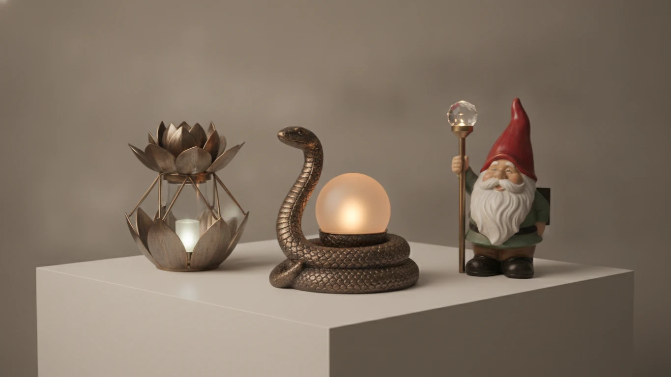 Decorative Solar-Powered Garden Statues