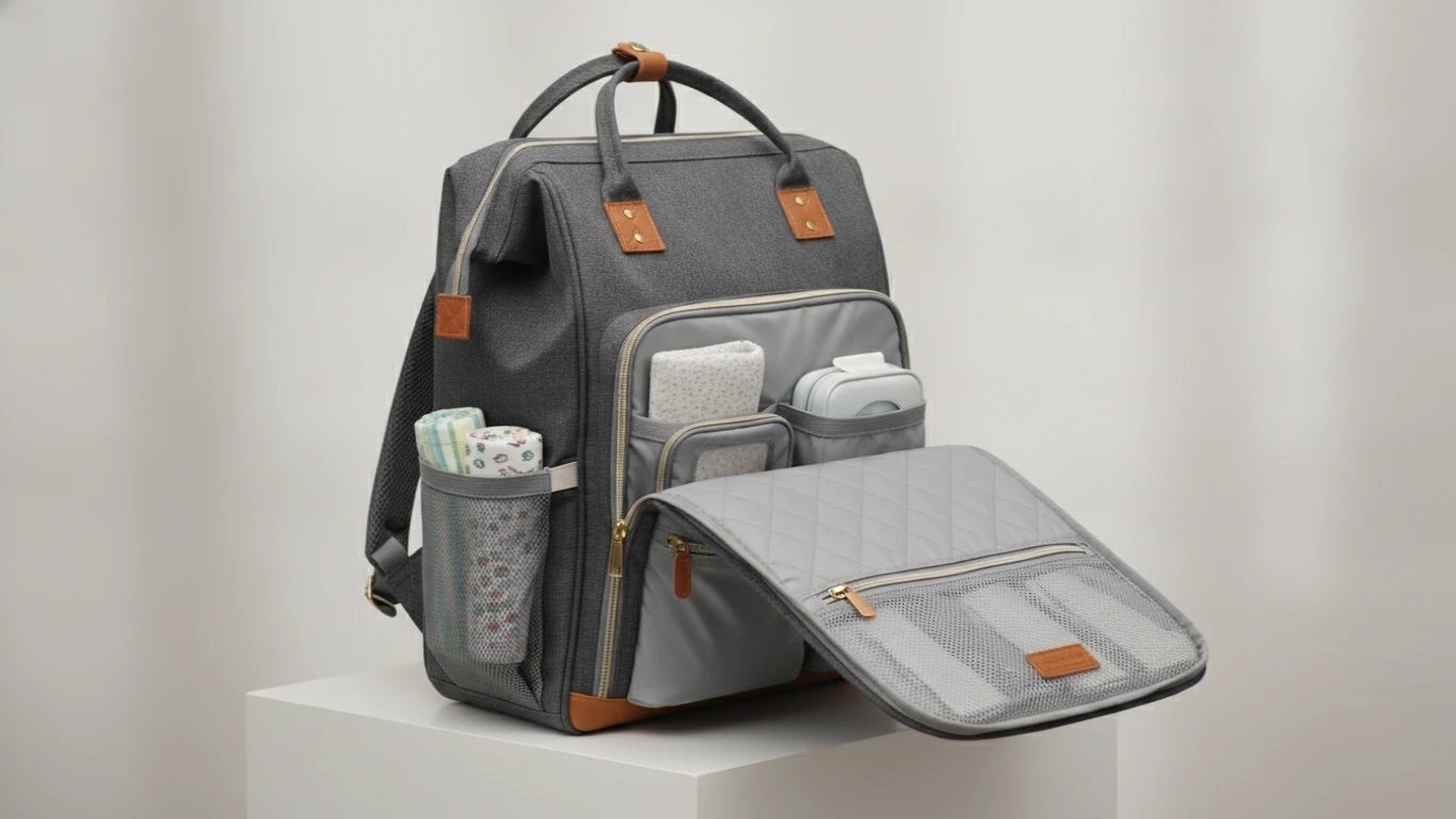 Deluxe Diaper Backpack with Changing Station