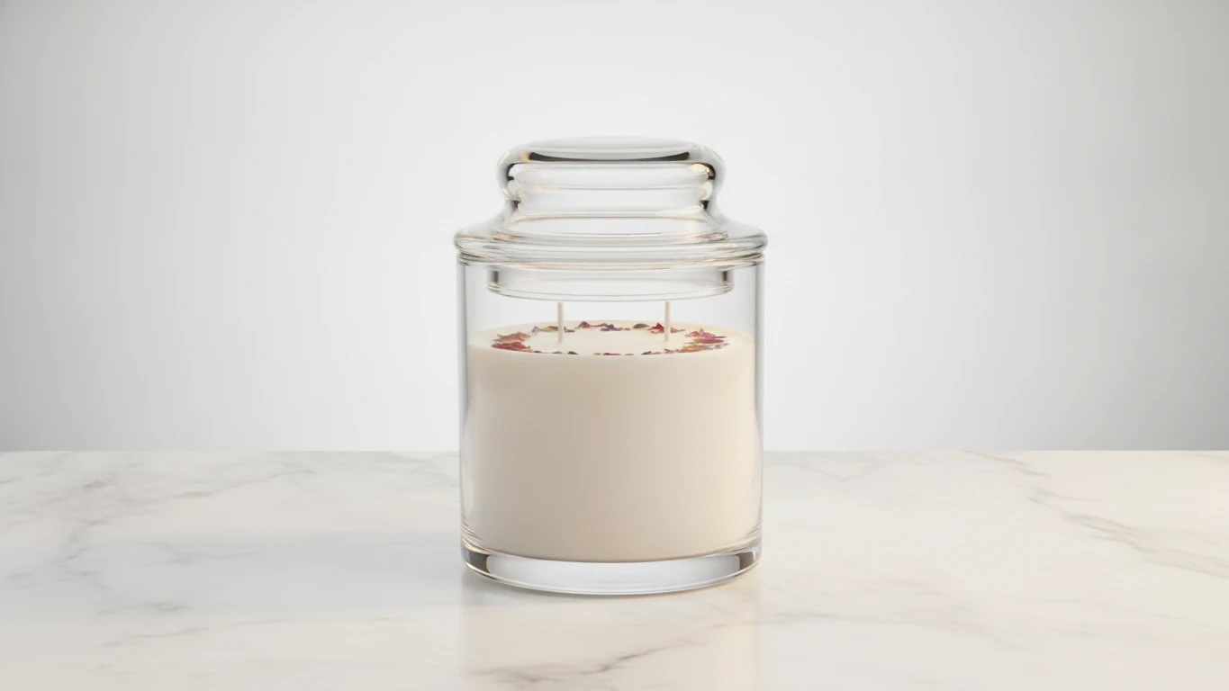 Deluxe Scented Soy Candle in Glass Jar