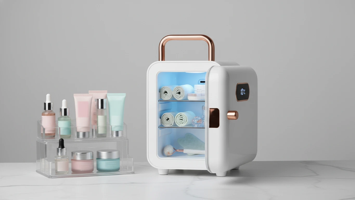 Deluxe Skincare Fridge and Organizer
