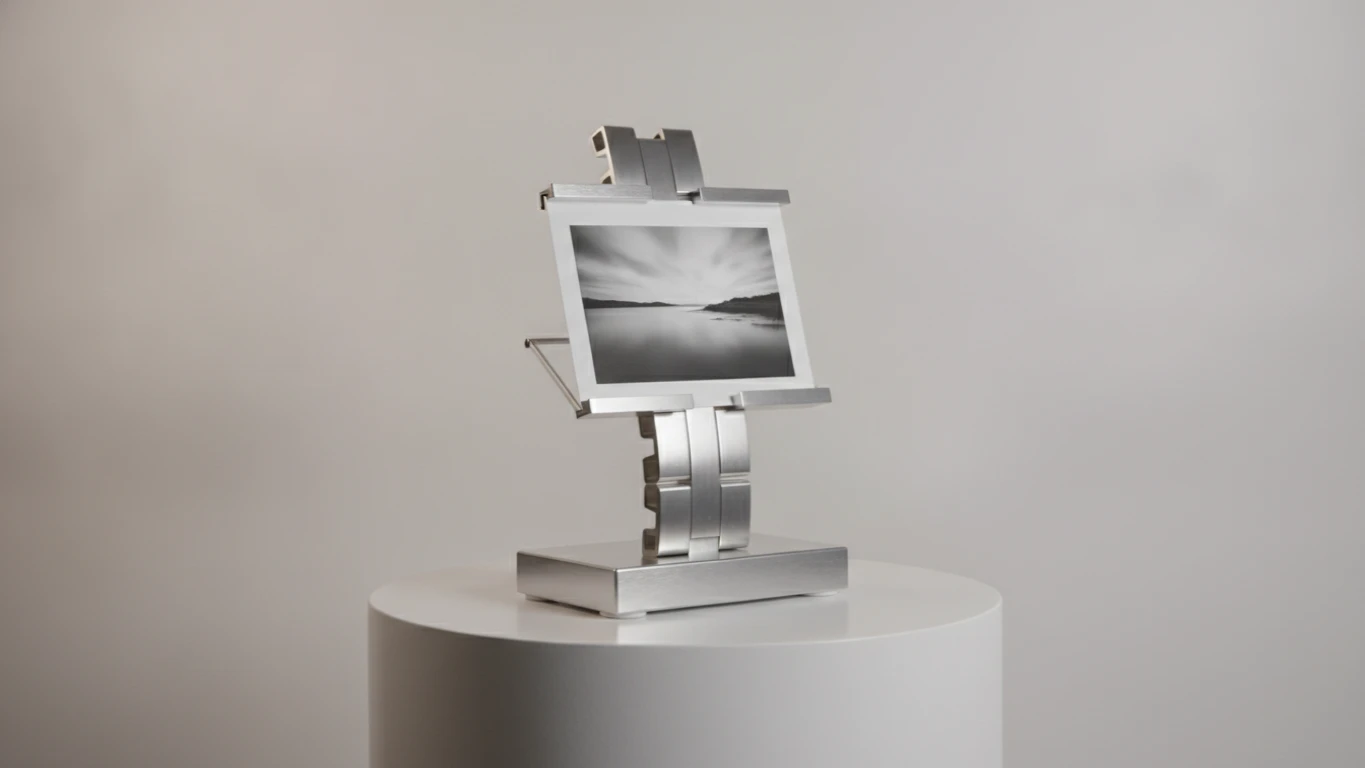 Designer Aluminum Desktop Photo Easel