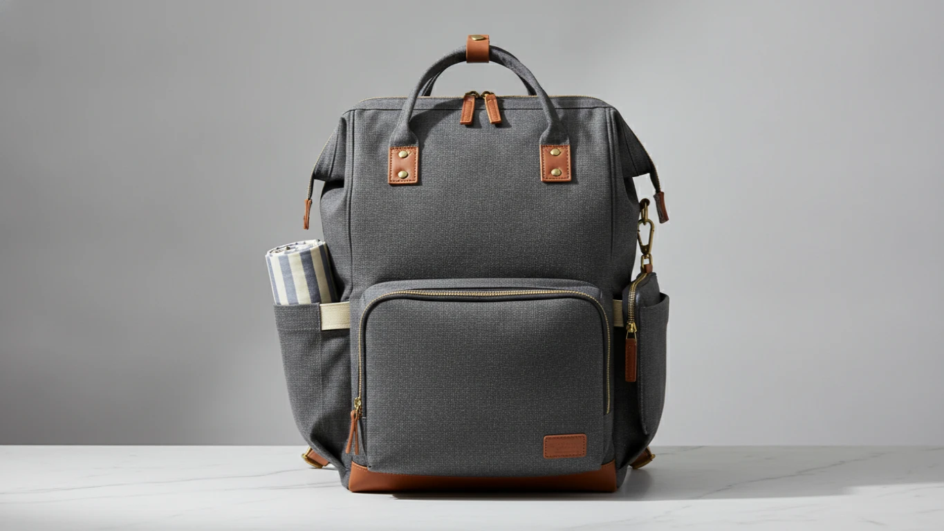 Designer Canvas Diaper Backpack