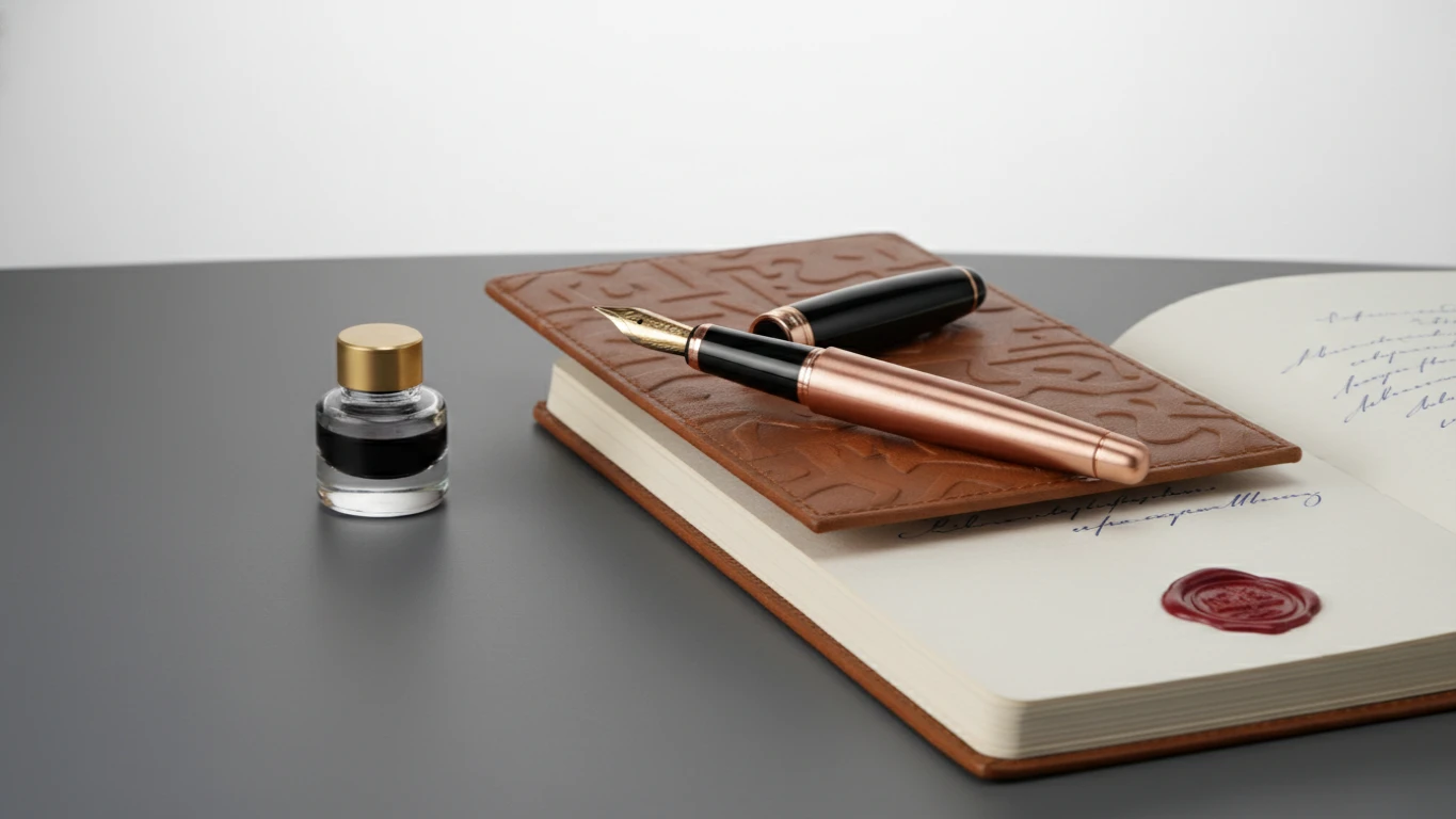 Designer Fountain Pen and Journal Set