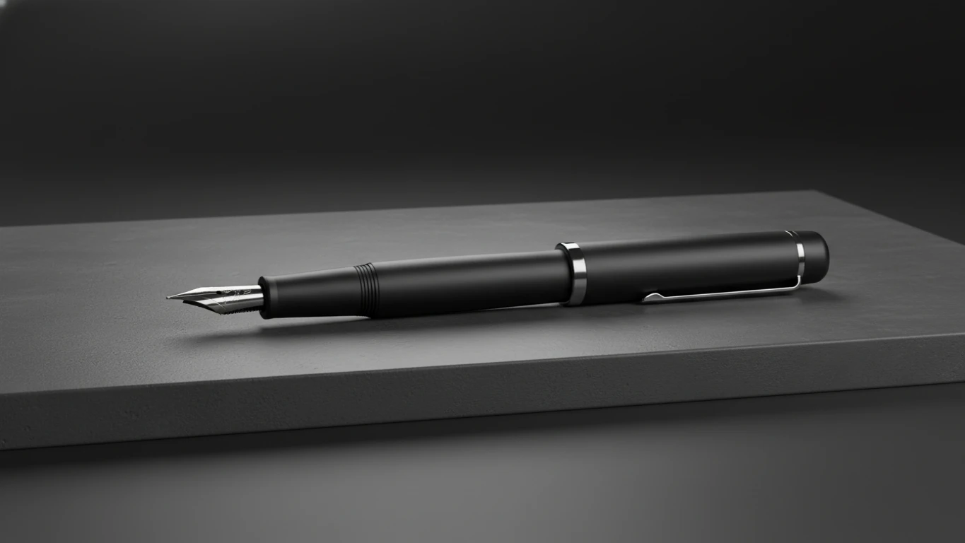 Designer Matte Black Fountain Pen