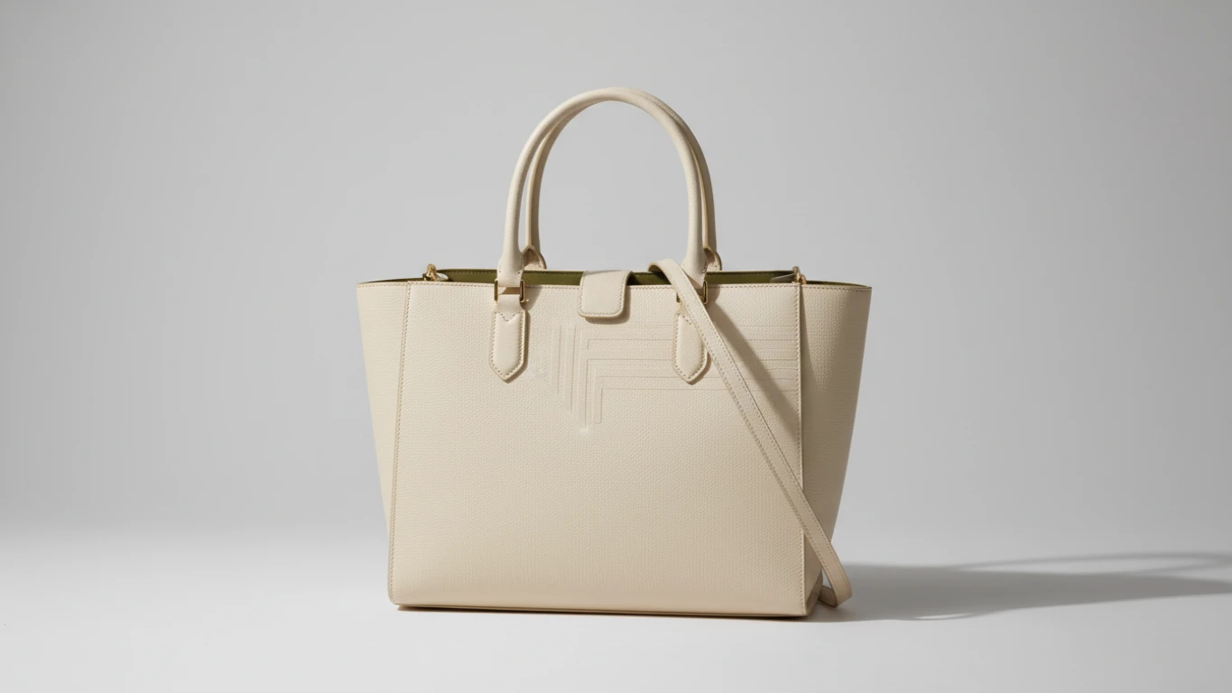 Designer Saffiano Leather Laptop Tote