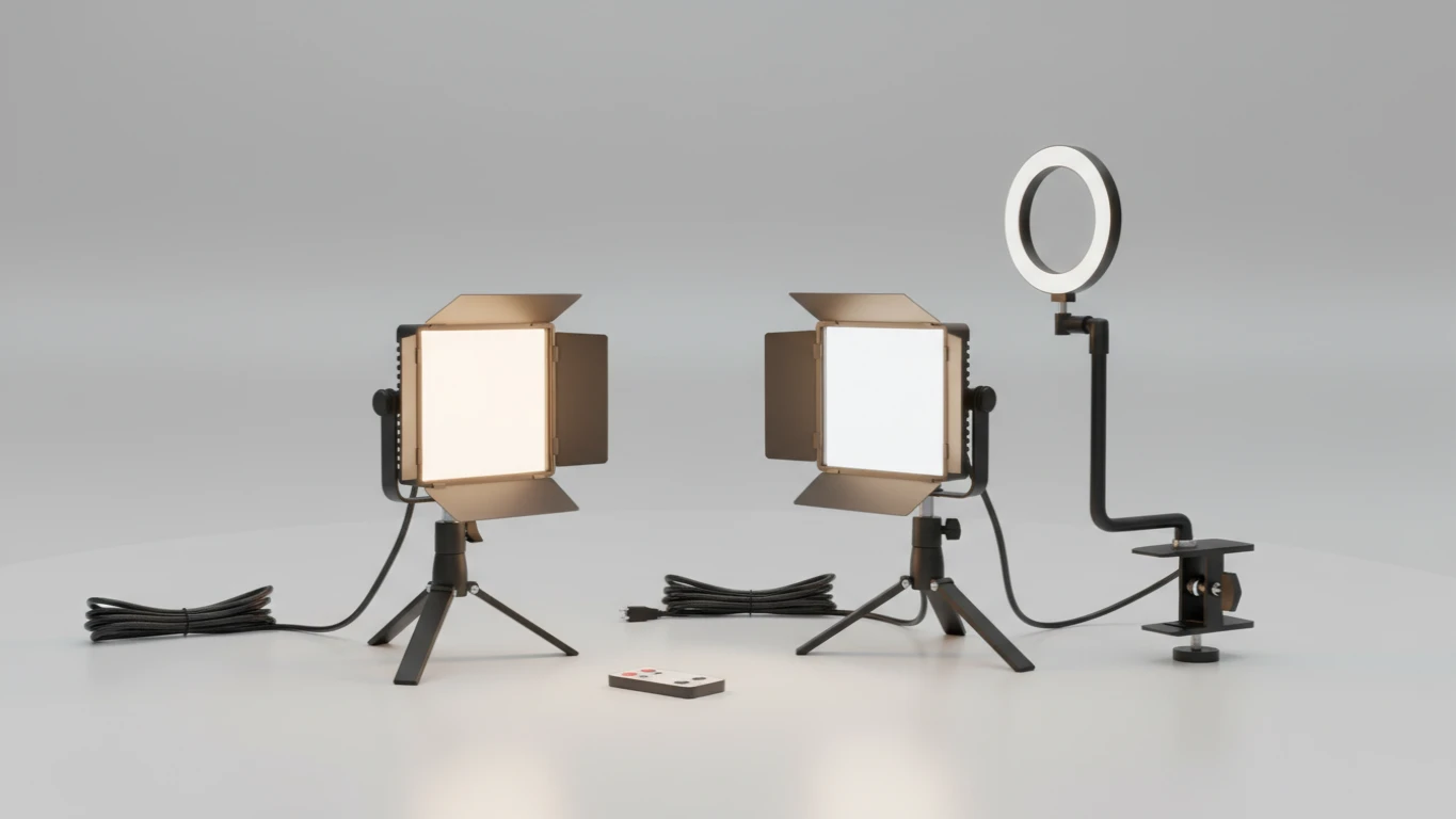 Desktop Content Creator Lighting Kit