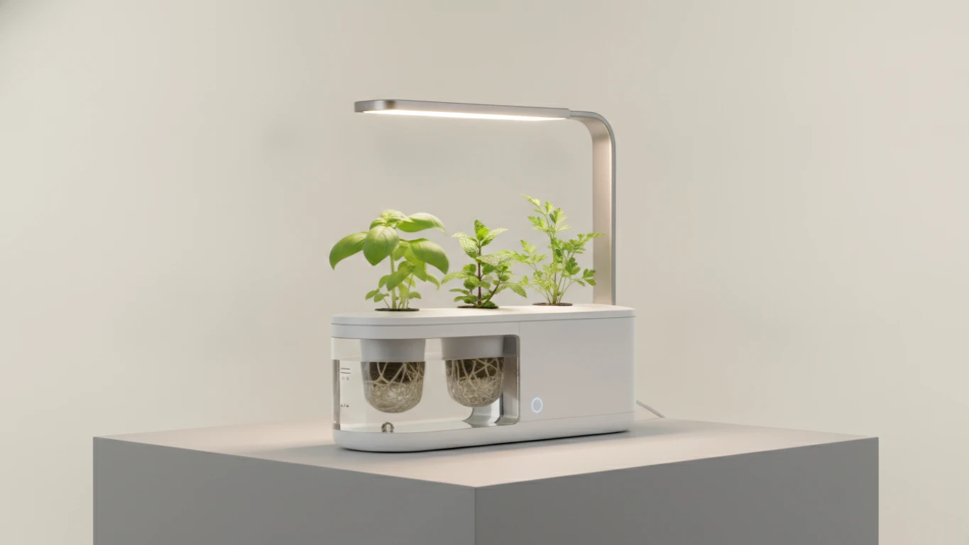 Desktop Hydroponic Herb Garden