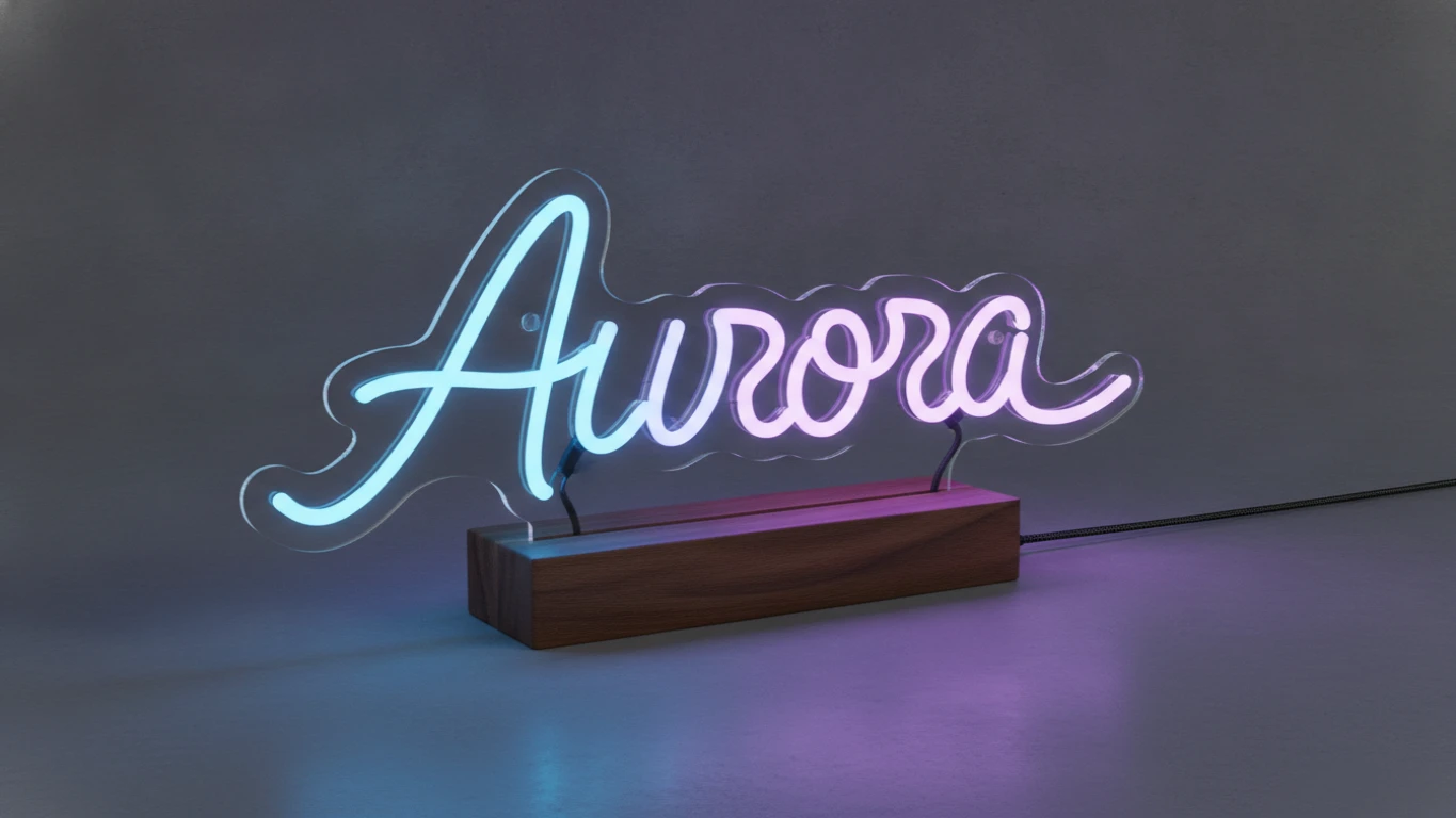 Desktop Neon Name Sign