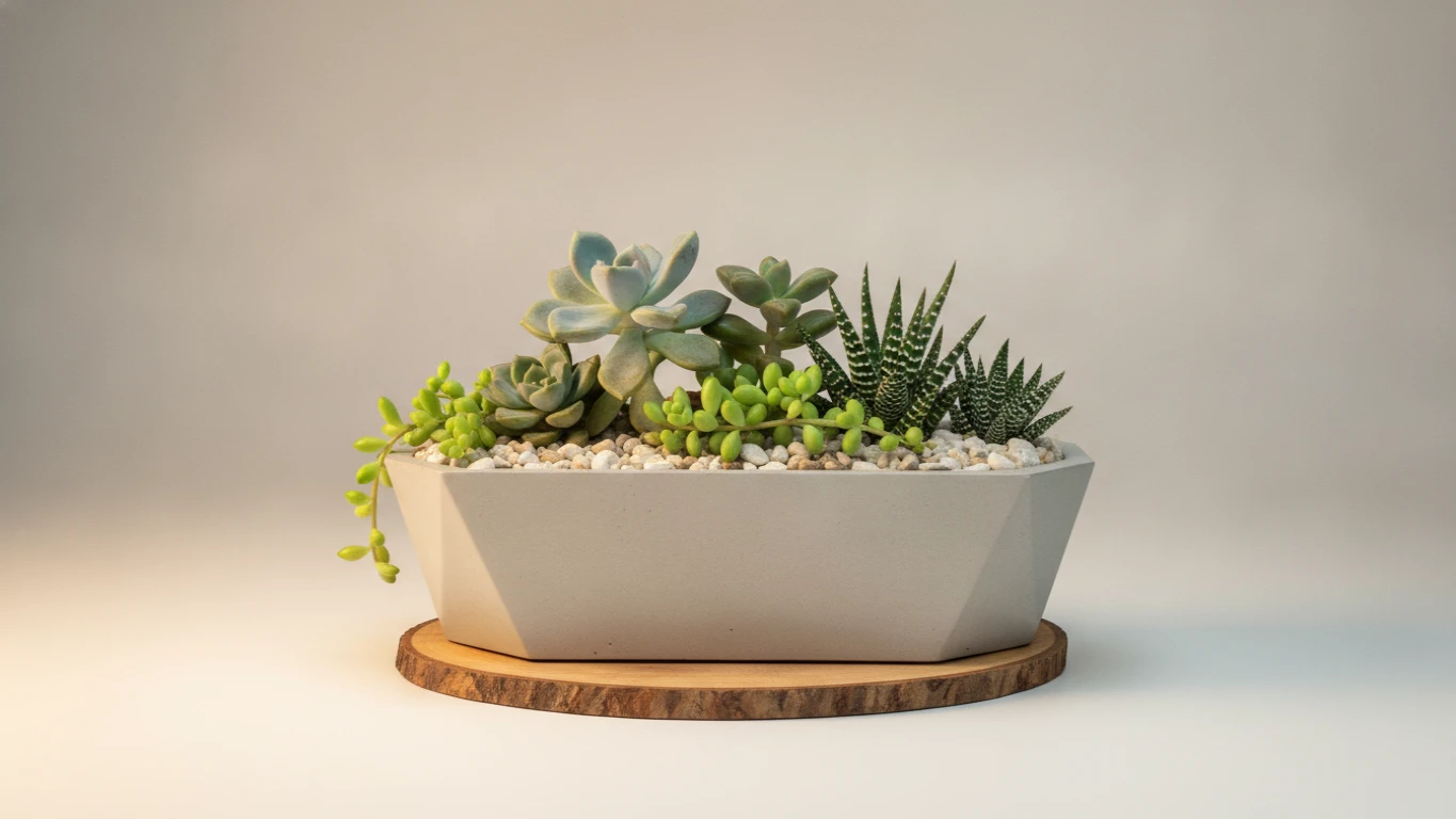 Desktop Succulent Arrangement