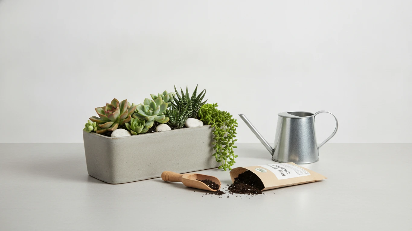 Desktop Succulent Garden Kit