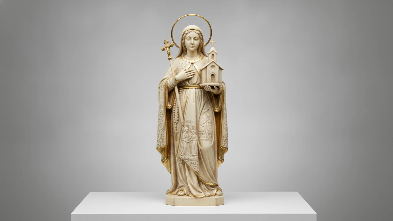 Detailed Patron Saint Figurine