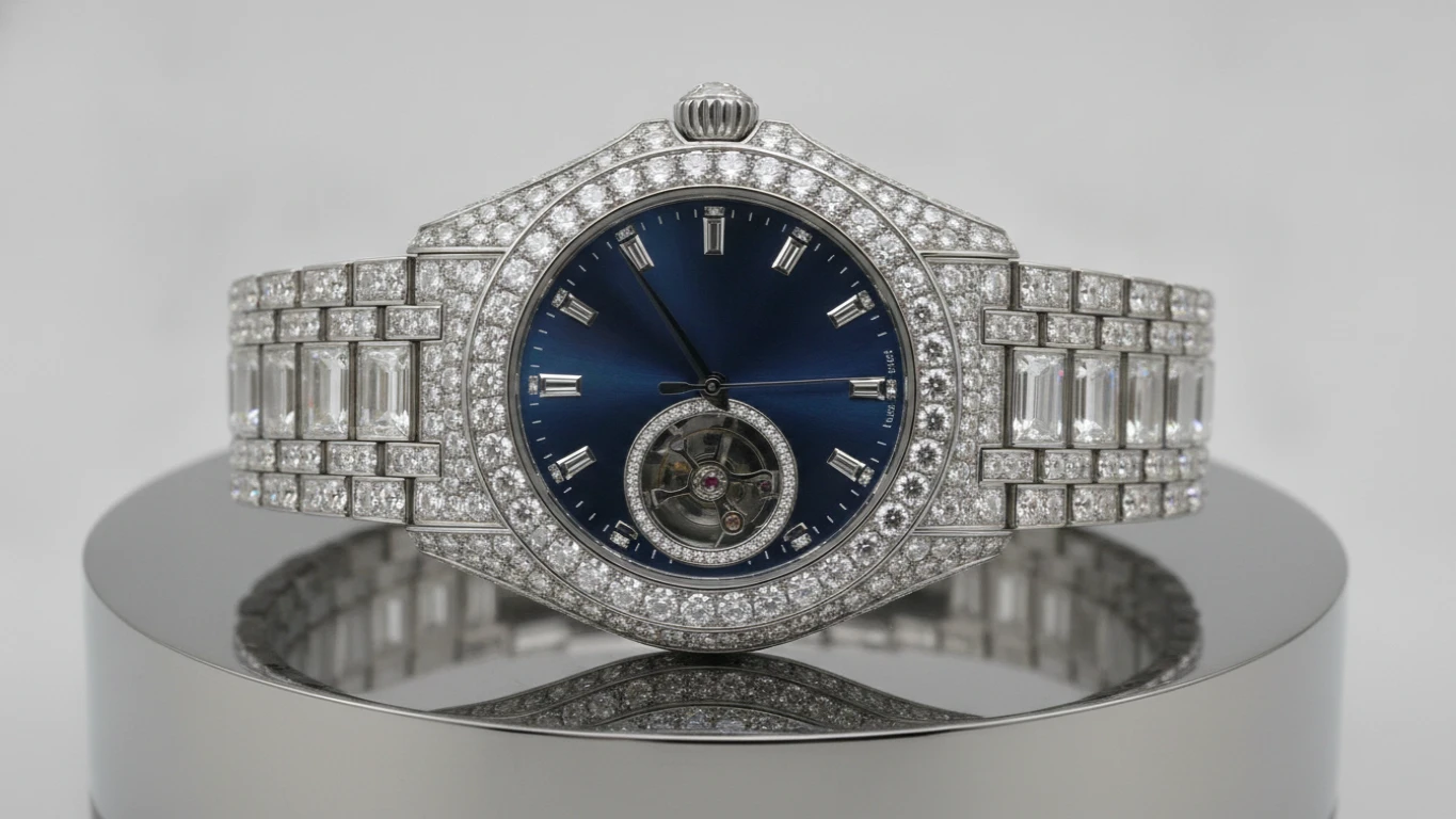Diamond-Encrusted Luxury Timepiece