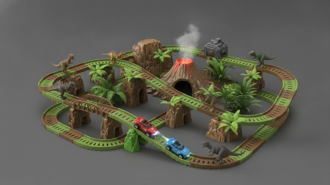 Dinosaur World Racetrack