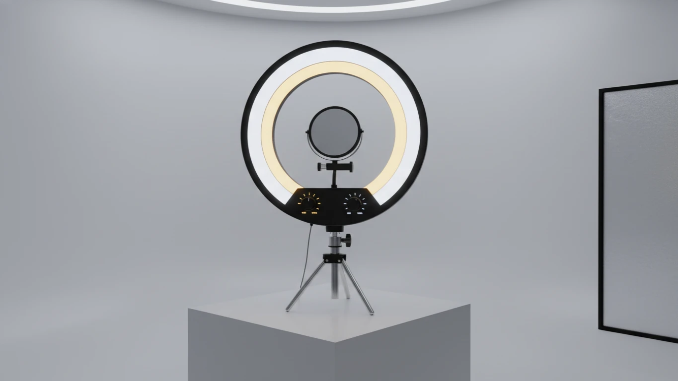 Dual-Intensity Ring Light for Content Creation