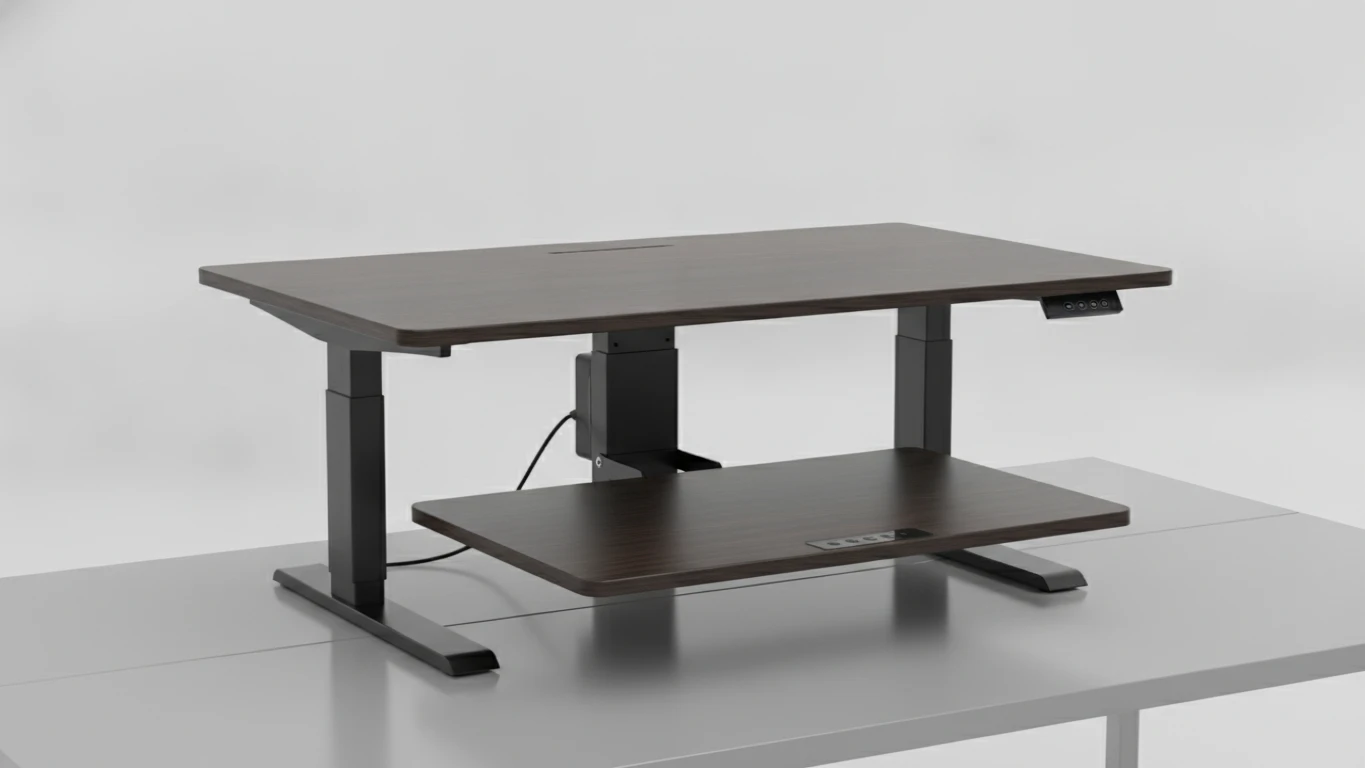 Electric Height-Adjustable Standing Desk Converter