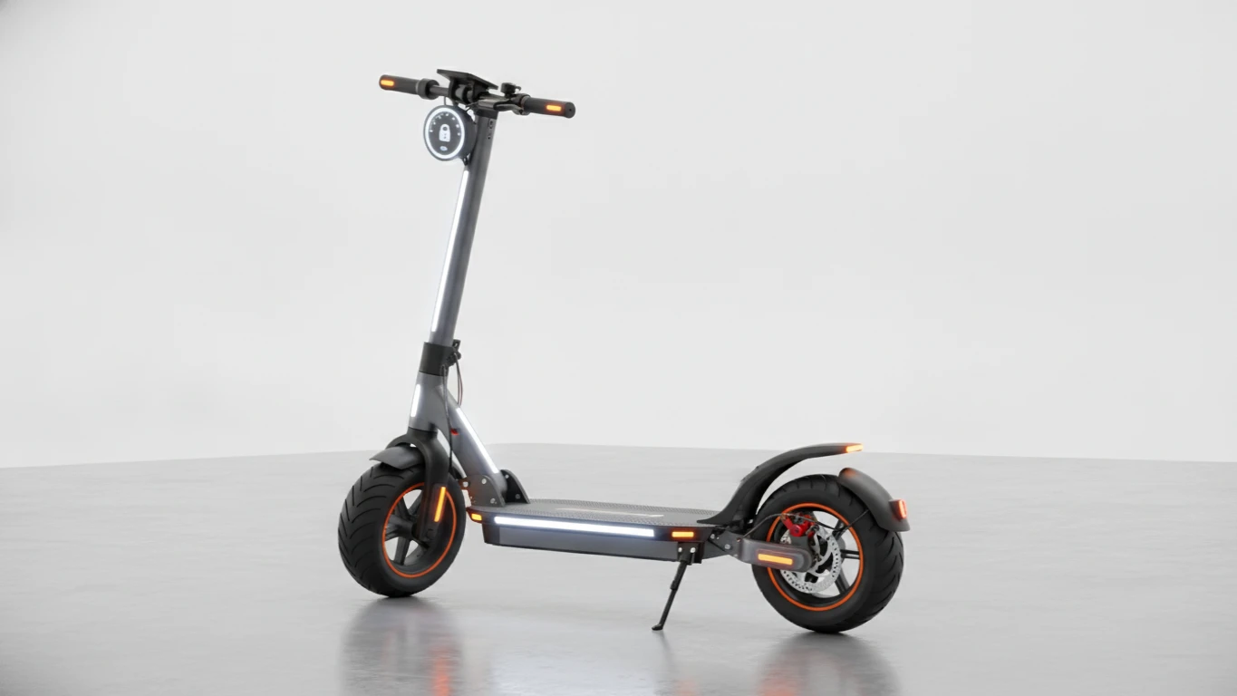 Electric Kick Scooter with Safety Features