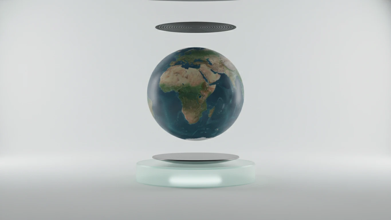 Electromagnetic Levitating World Globe