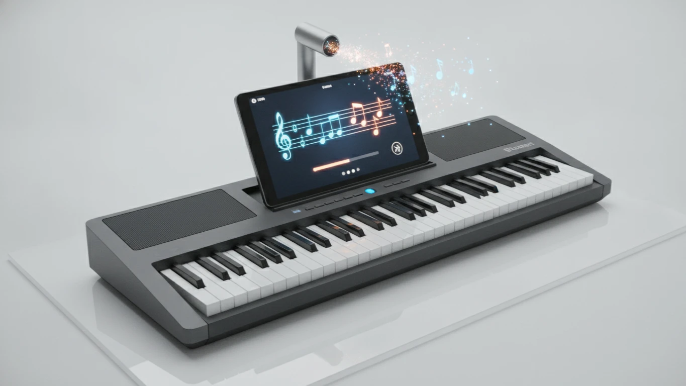 Electronic Keyboard with Teaching App