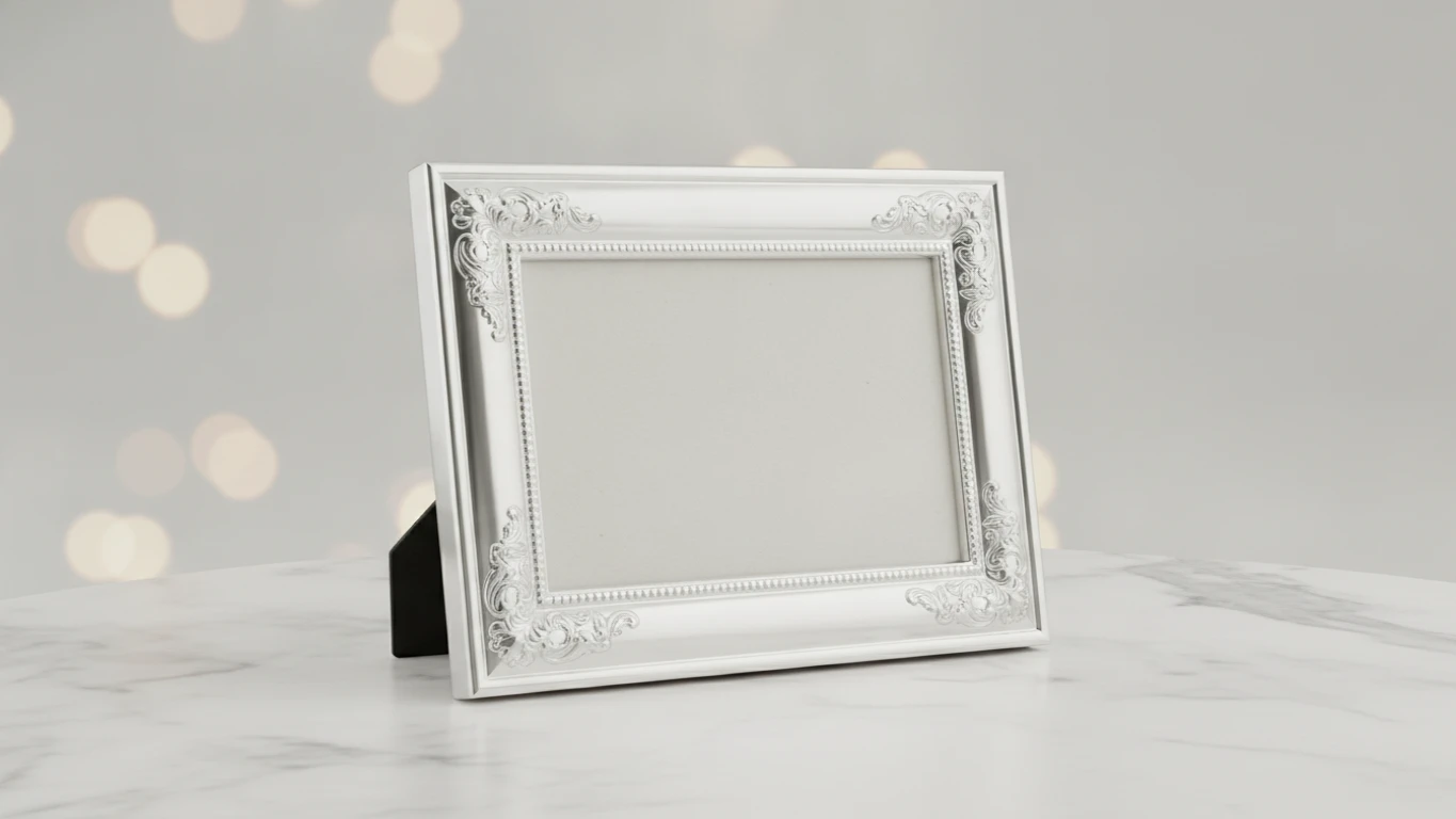 Elegant Silver-Plated Photo Frame