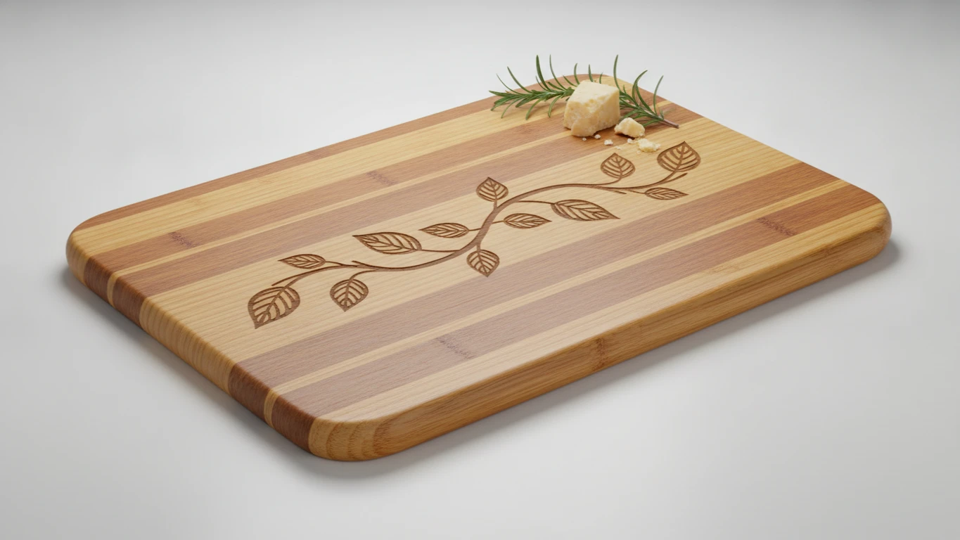 Engraved Bamboo Serving Board