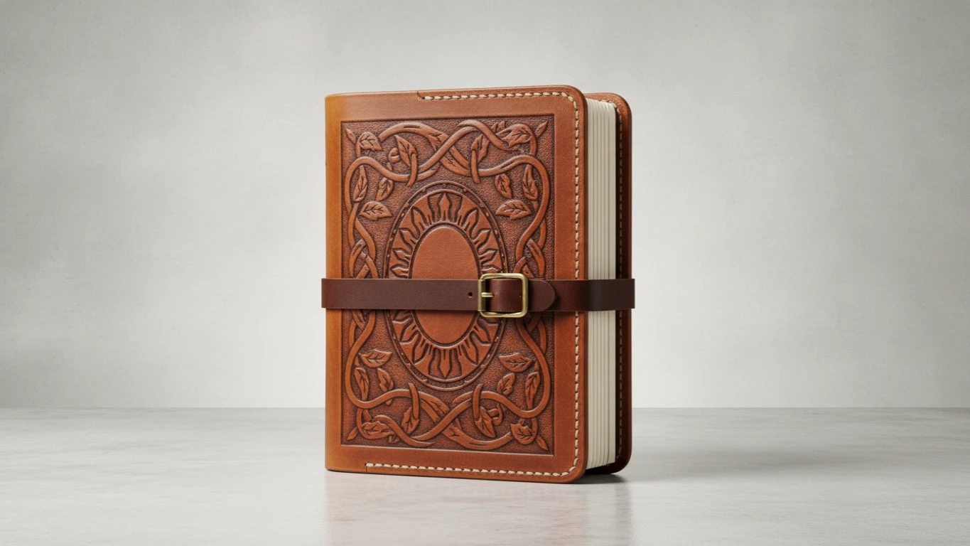 Engraved Leather Prayer Journal