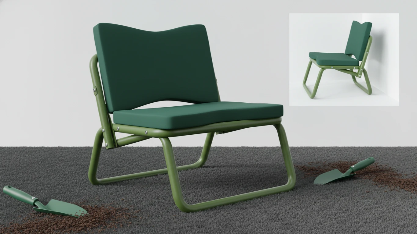Ergonomic Folding Garden Kneeler and Seat