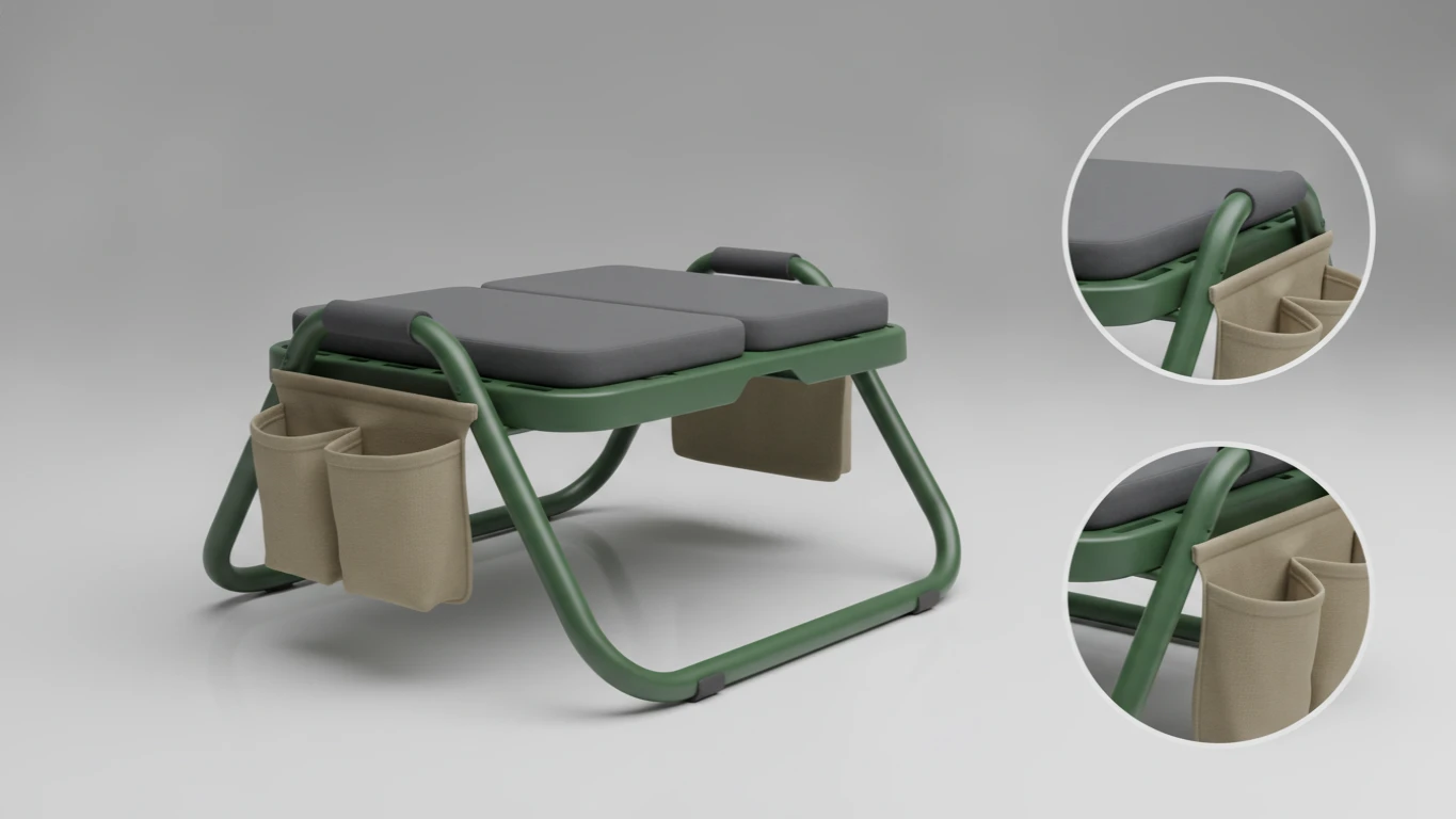 Ergonomic Gardening Seat and Kneeler