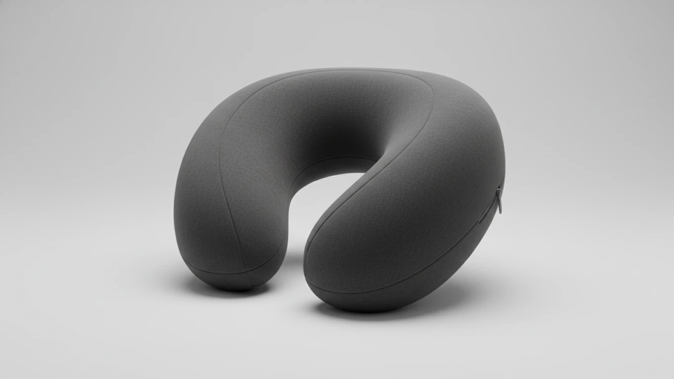 Ergonomic Memory Foam Travel Pillow
