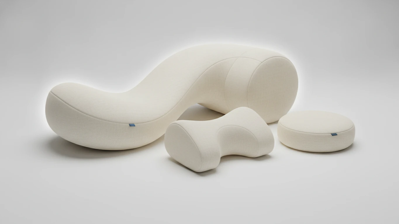Ergonomic Memory Foam Wellness Pillow Set