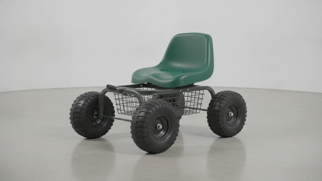 Ergonomic Rolling Garden Seat