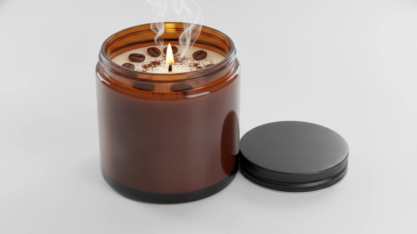 Espresso-Scented Luxury Soy Candle