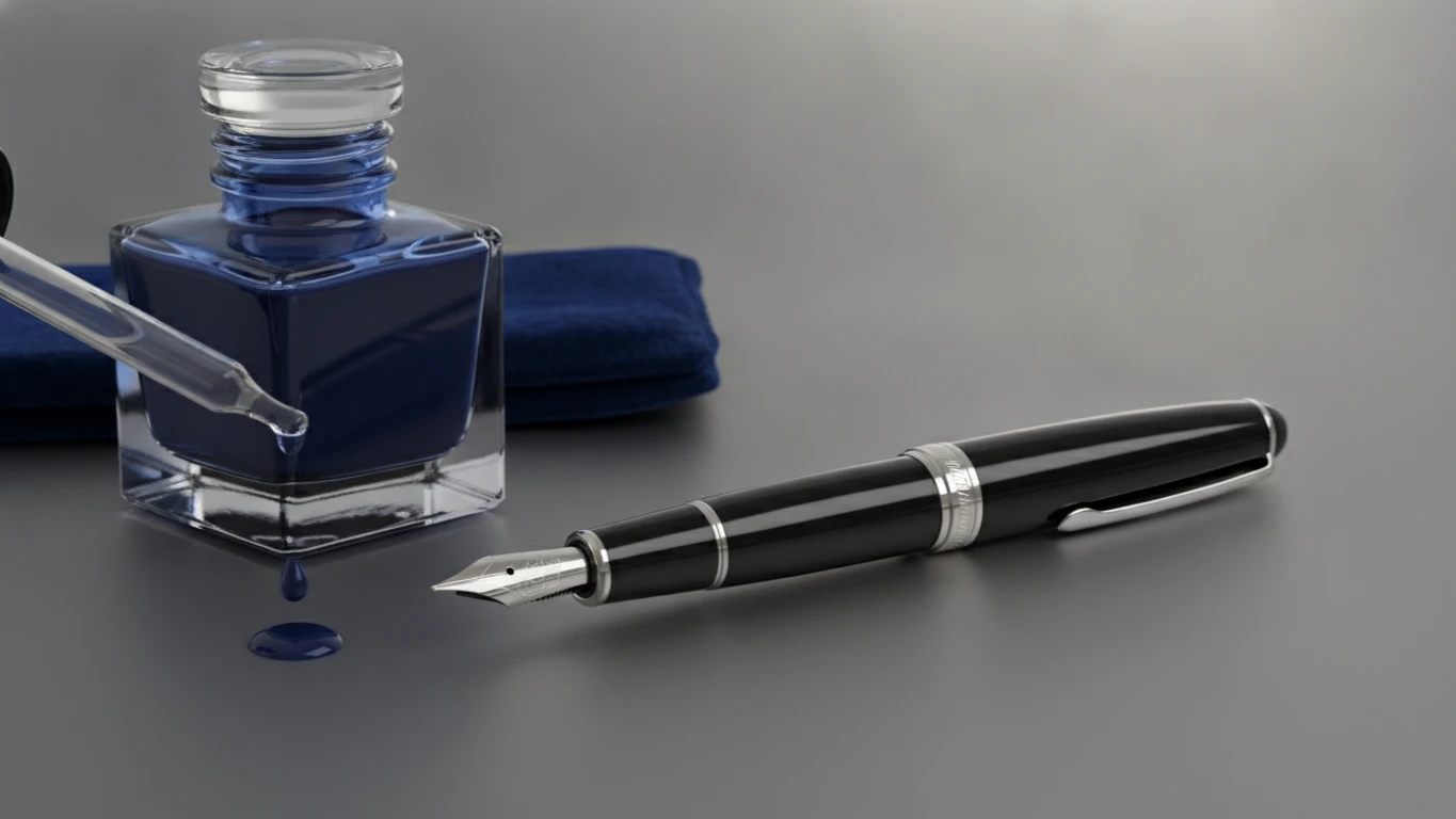 Executive Fountain Pen and Ink Set