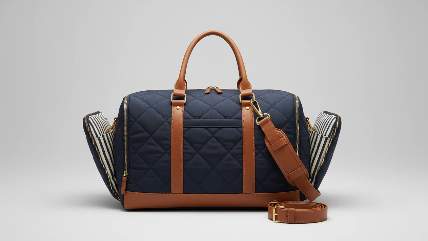 Expandable Quilted Travel Weekender Bag