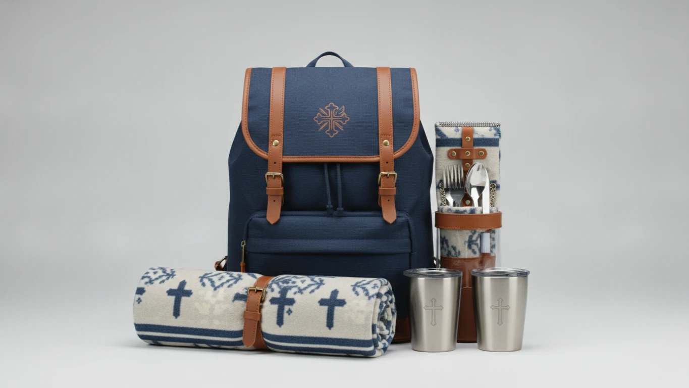 Faith-Inspired Picnic Backpack Set