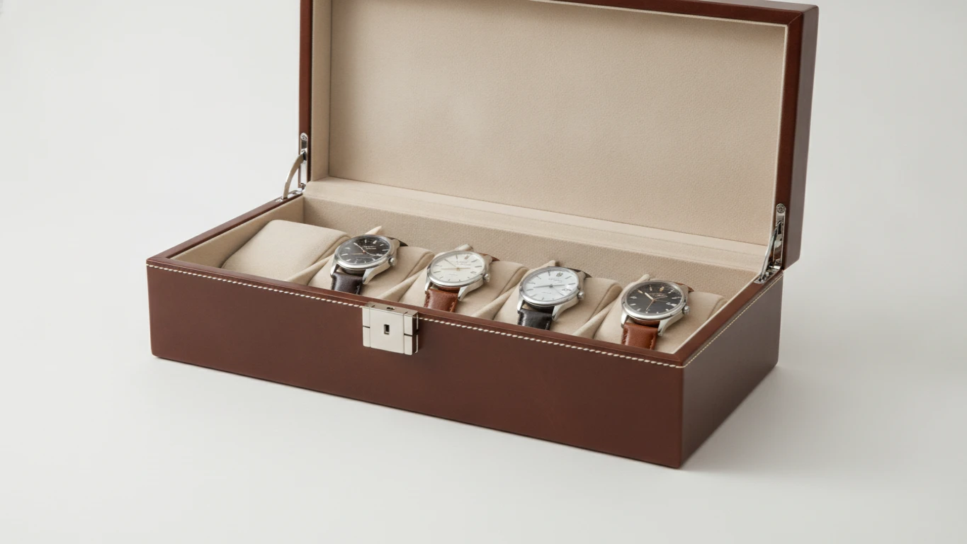Fine Leather Watch Storage Case