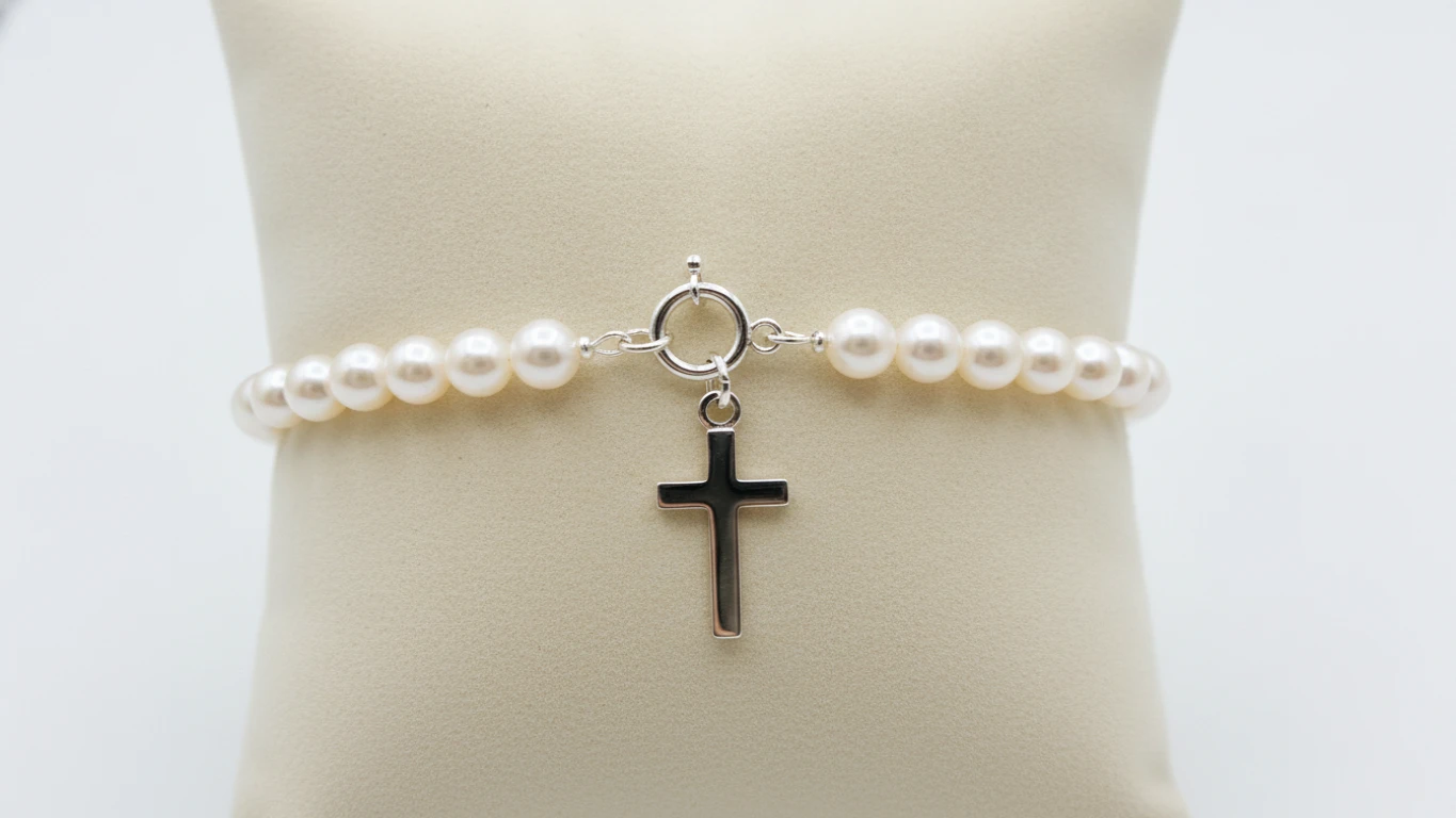 First Communion Pearl Bracelet