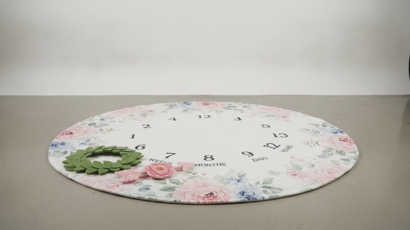 Floral Milestone Blanket Set