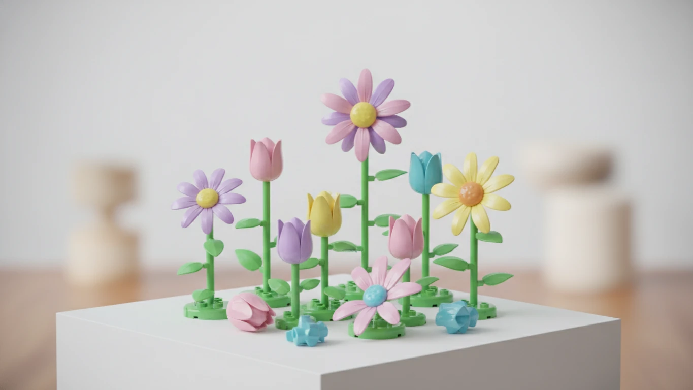 Flower Garden Building Toy Set