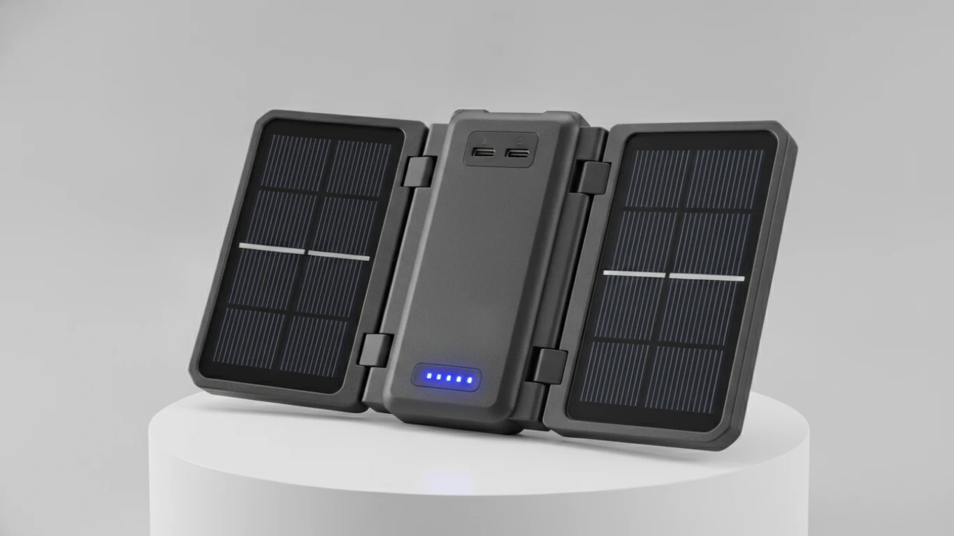 Foldable Solar-Powered Portable Charger