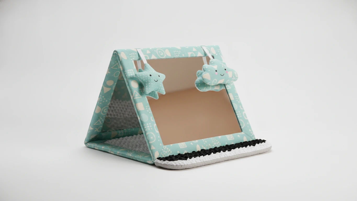 Foldable Tummy Time Floor Mirror