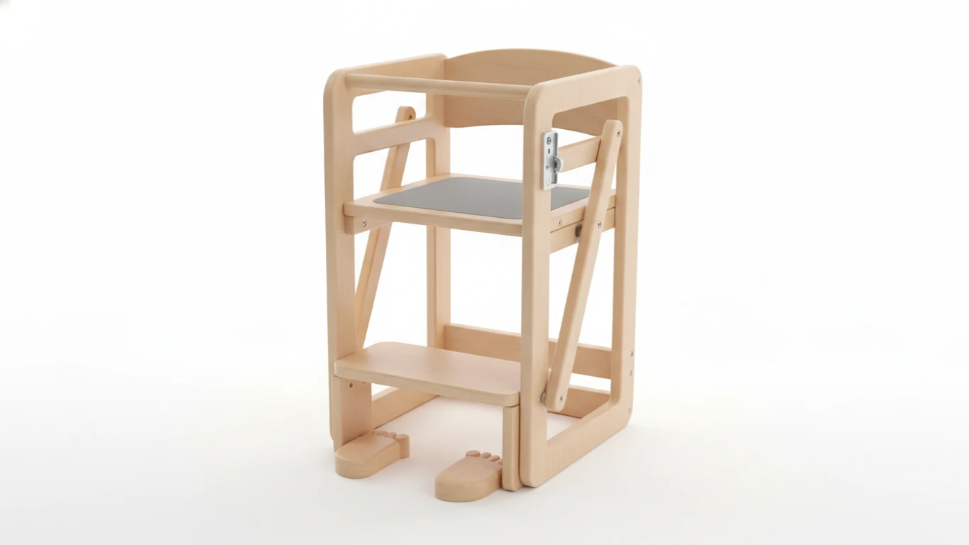 Folding Kitchen Helper Safety Stool