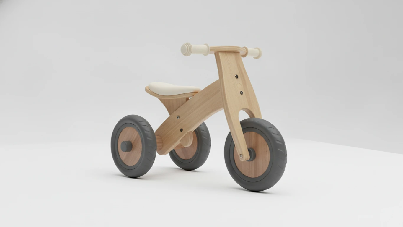 Four-Wheel Baby Balance Bike