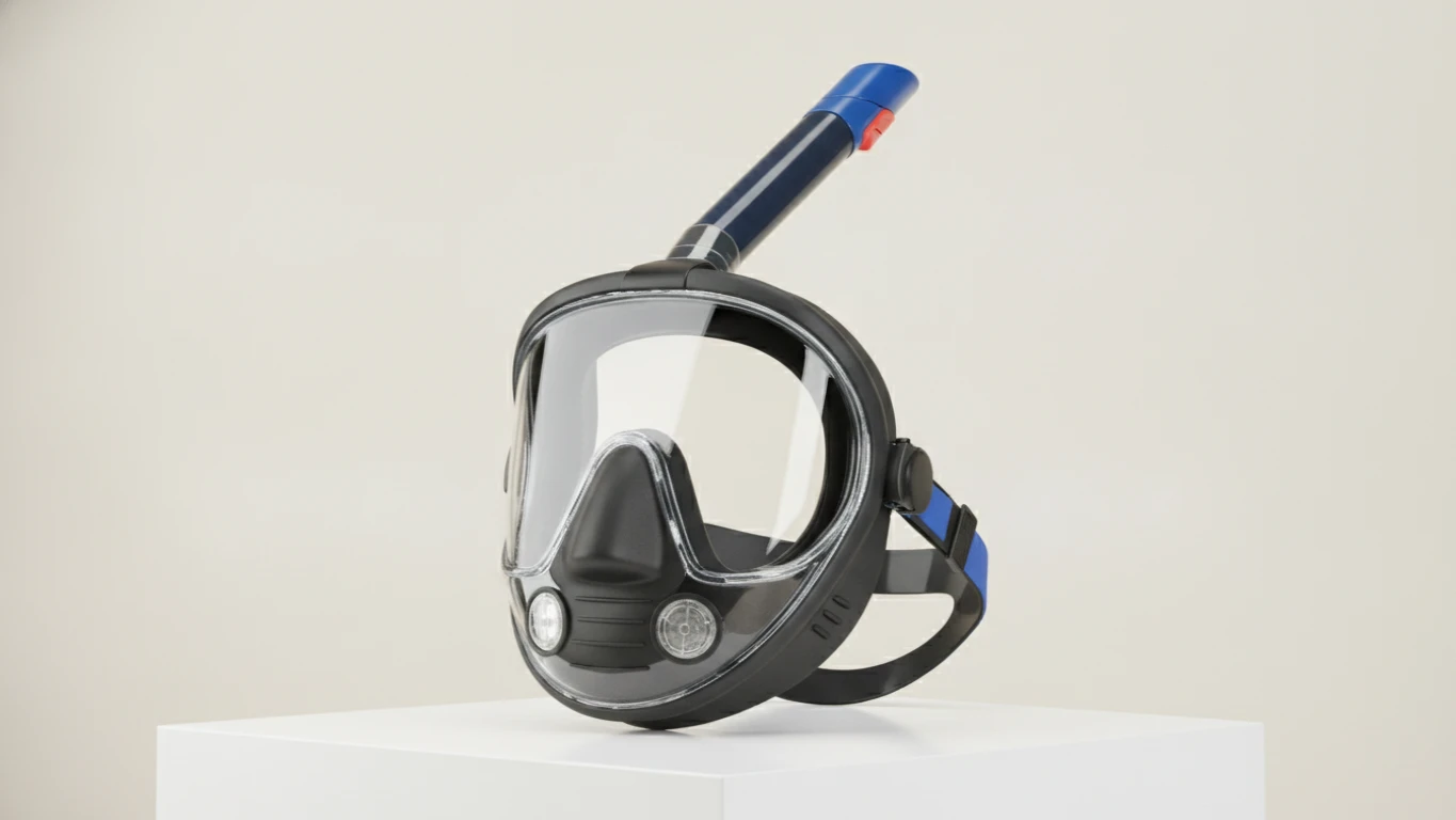 Full-Face Panoramic Snorkeling Mask
